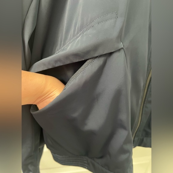 Theory Men’s Scotty Bevan Double Zip Front Jacket Windbreaker Navy Blue Size XL - Picture 9 of 10